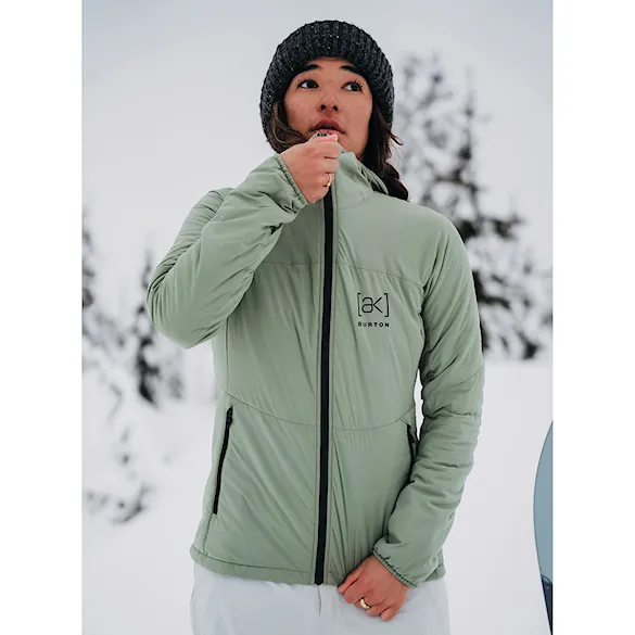 Bunda na snowboard Burton Wms [ak] Helium Hooded Stretch Insulated hedge green 2024 - 3