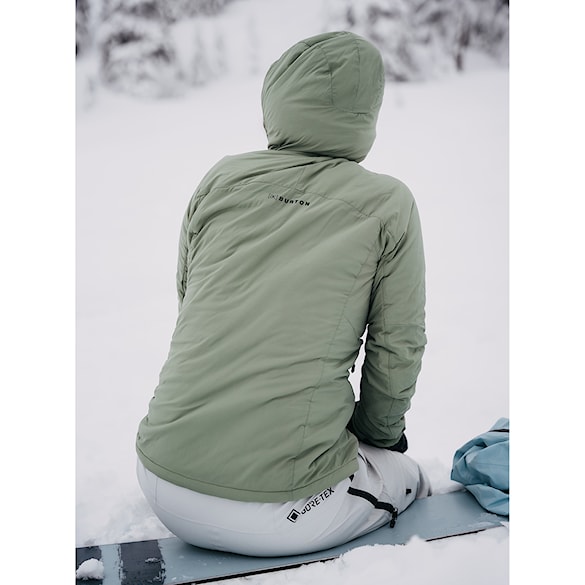 Bunda na snowboard Burton Wms [ak] Helium Hooded Stretch Insulated hedge green 2024 - 4