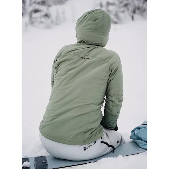 Bunda na snowboard Burton Wms [ak] Helium Hooded Stretch Insulated hedge green 2024 - 4