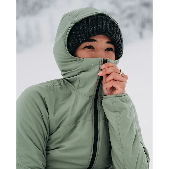 Bunda na snowboard Burton Wms [ak] Helium Hooded Stretch Insulated hedge green 2024 - 5