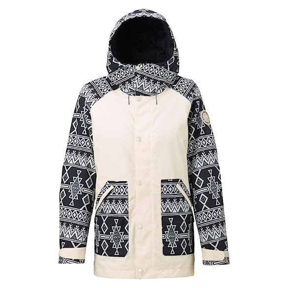 Bunda na snowboard Burton Wms Eastfall canvas/true vlack mojave 2018 - 1
