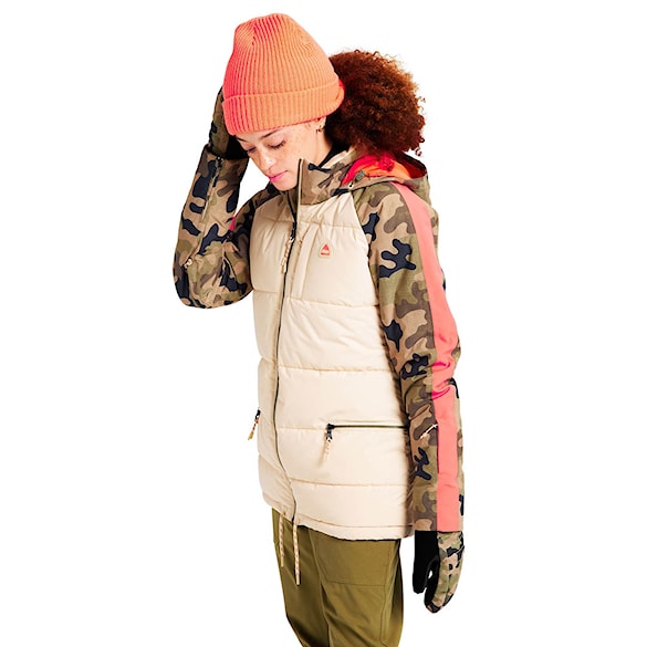 Bunda na snowboard Burton Wms Keelan creme brulee/martini olive terra 2022 - 1