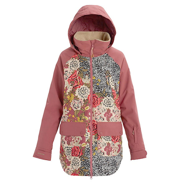 Kurtka snowboardowa Burton Wms Prowess cheetah floral/rose brown 2020 - 1