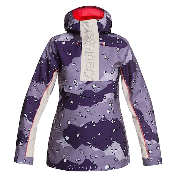 Snowboard Jacket DC Envy Anorak chocolate chip grapescale camo 2021 - 1