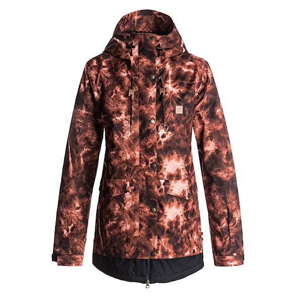 Bunda na snowboard DC Riji burnt henna tie dye 2018 - 1