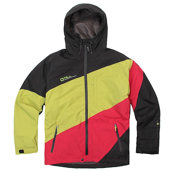 Bunda na snowboard Mill Hardline black/lime/red 2013 - 1