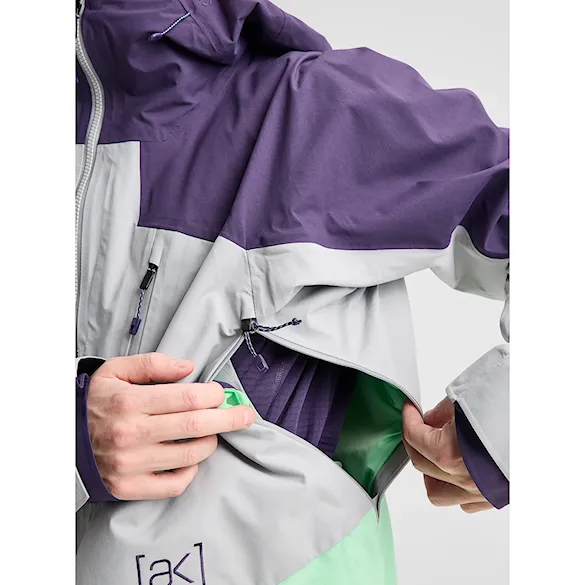 Bunda na snowboard Burton Ak Gore-Tex Swash Ins Jacket nightshade purple/apparition gray/green 2027 - 11