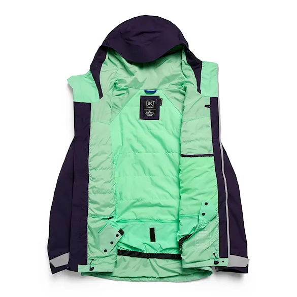 Bunda na snowboard Burton Ak Gore-Tex Swash Ins Jacket nightshade purple/apparition gray/green 2027 - 5