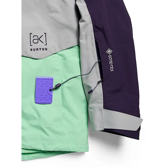 Bunda na snowboard Burton Ak Gore-Tex Swash Ins Jacket nightshade purple/apparition gray/green 2027 - 9