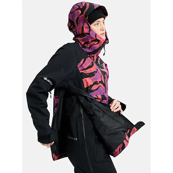 Kurtka snowboardowa Burton [ak] Wms Kimmy GORE-TEX 2L Anorak slash multi/true black 2026 - 8