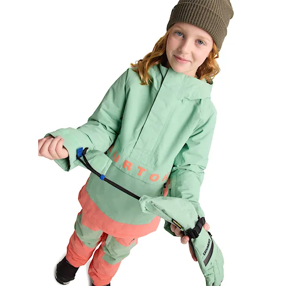Bunda na snowboard Burton Kids Frostner Anorak soft sage/peach echo 2026 - 4