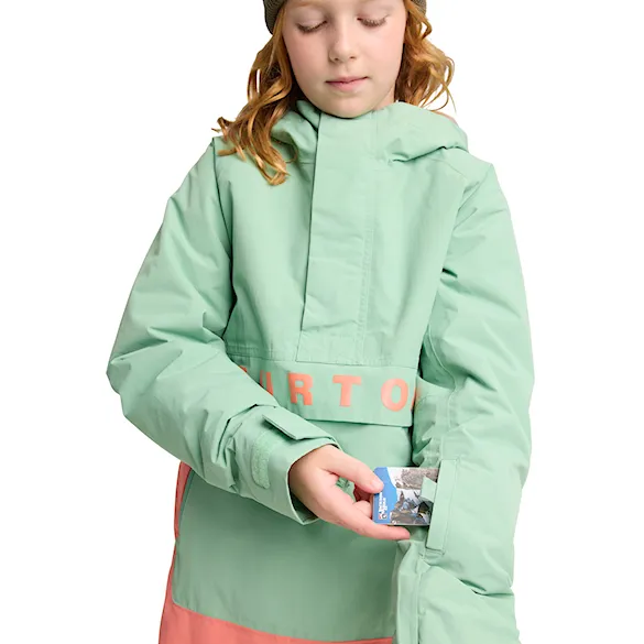 Bunda na snowboard Burton Kids Frostner Anorak soft sage/peach echo 2026 - 5