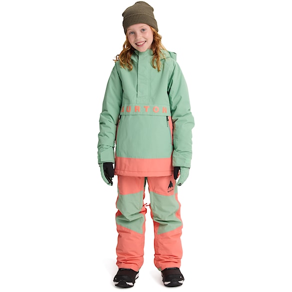 Bunda na snowboard Burton Kids Frostner Anorak soft sage/peach echo 2026 - 9