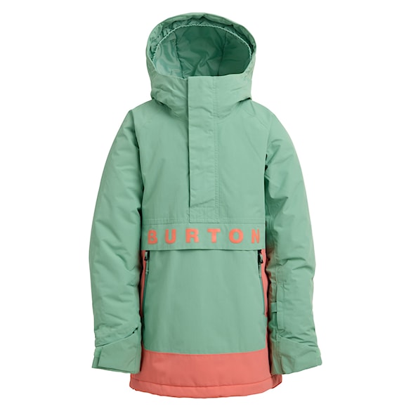 Bunda na snowboard Burton Kids Frostner Anorak soft sage/peach echo 2026 - 1