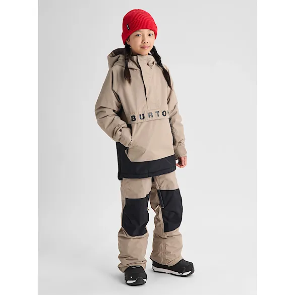 Kurtka snowboardowa Burton Kids Frostner Anorak summit taupe/true black 2027 - 3