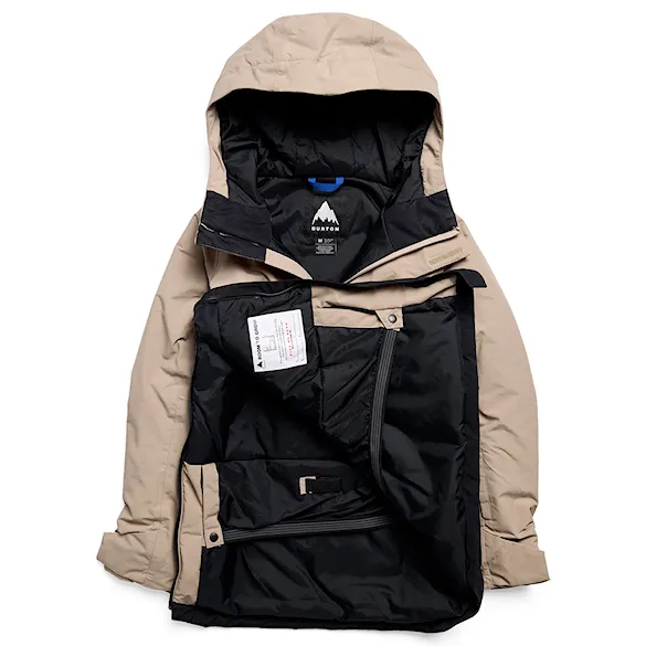 Kurtka snowboardowa Burton Kids Frostner Anorak summit taupe/true black 2027 - 8
