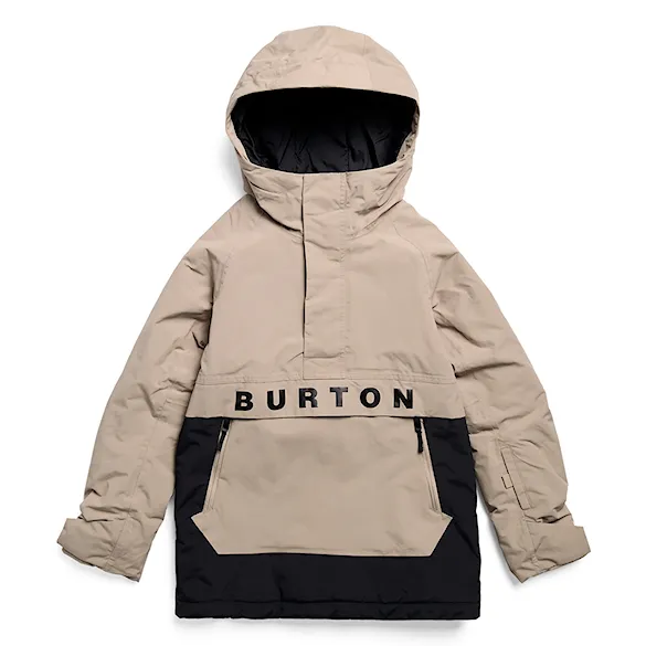 Kurtka snowboardowa Burton Kids Frostner Anorak summit taupe/true black 2027 - 9