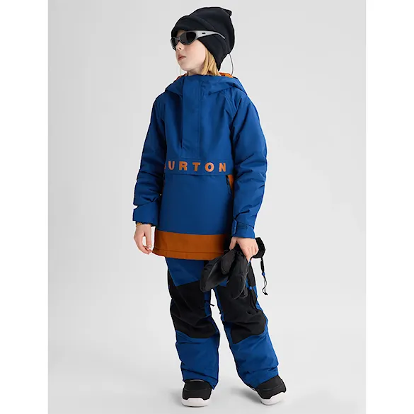 Bunda na snowboard Burton Kids Frostner Anorak twilight blue/spiced chai 2027 - 3