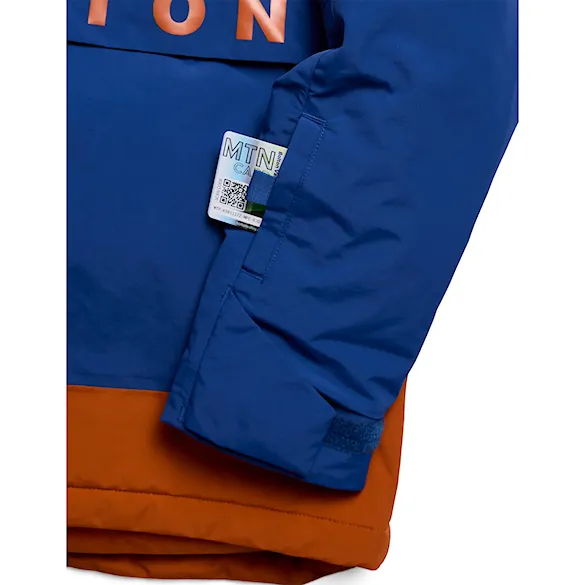 Bunda na snowboard Burton Kids Frostner Anorak twilight blue/spiced chai 2027 - 4