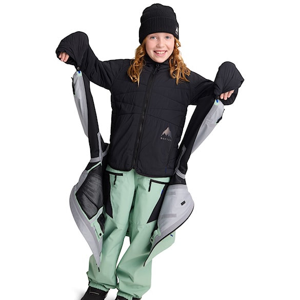Kurtka snowboardowa Burton Kids Outbeam 3L System Jacket soft sage/trublk 2026 - 5