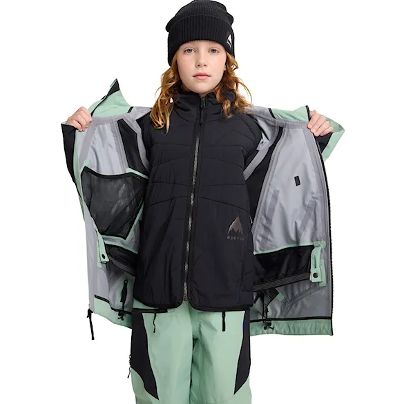 Kurtka snowboardowa Burton Kids Outbeam 3L System Jacket soft sage/trublk 2026 - 6