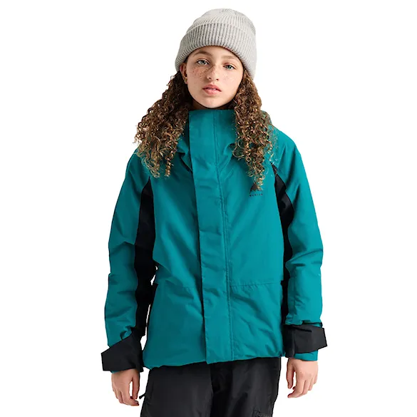 Kurtka snowboardowa Burton Kids Skimmer pacific teal/true black 2027 - 1