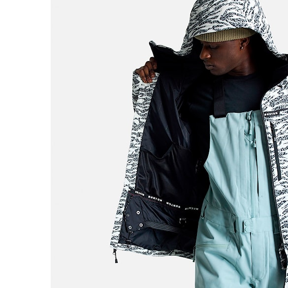 Bunda na snowboard Burton Lodgepole Jacket zebra camo 2025 - 8