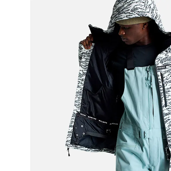Bunda na snowboard Burton Lodgepole Jacket zebra camo 2025 - 8