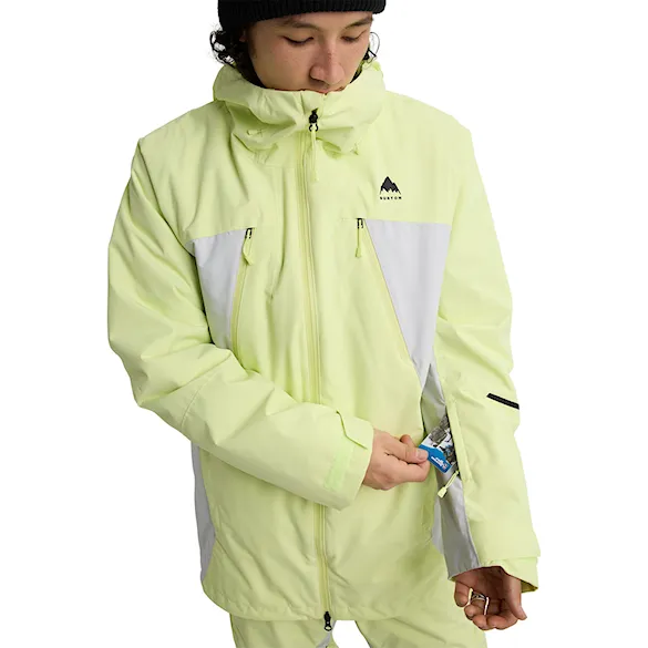 Kurtka snowboardowa Burton Reserve 3 In 1 Jacket glow yellow green/grey 2026 - 5