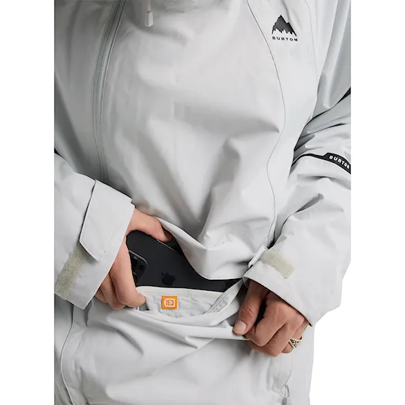 Bunda na snowboard Burton Reserve Relaxed 2L Anorak gray cloud 2026 - 5