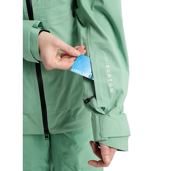 Kurtka snowboardowa Burton Wms [ak] GORE-TEX Kimmy 3L Jacket soft sage 2026 - 3