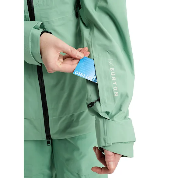 Bunda na snowboard Burton Wms [ak] GORE-TEX Kimmy 3L Jacket soft sage 2026 - 3