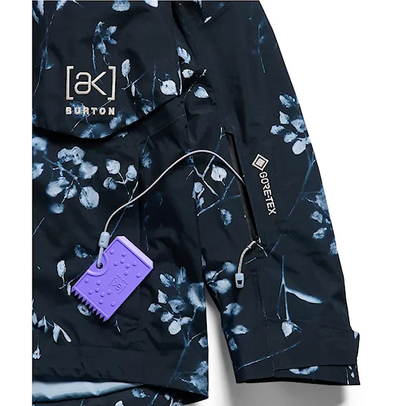 Bunda na snowboard Burton Wms Ak Gore-Tex Cyclic Jacket cyanotype floral 2027 - 10