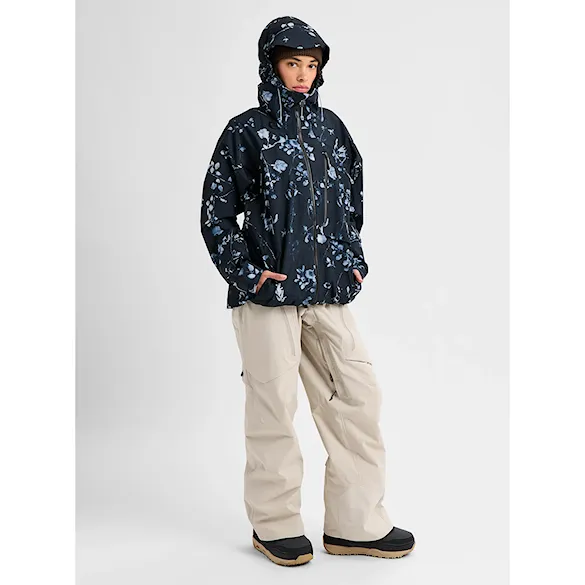 Bunda na snowboard Burton Wms Ak Gore-Tex Cyclic Jacket cyanotype floral 2027 - 3