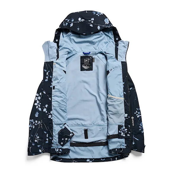 Bunda na snowboard Burton Wms Ak Gore-Tex Cyclic Jacket cyanotype floral 2027 - 5