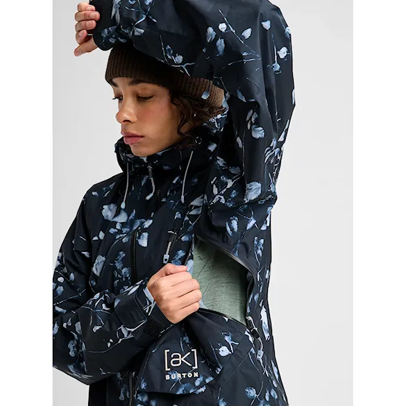 Bunda na snowboard Burton Wms Ak Gore-Tex Cyclic Jacket cyanotype floral 2027 - 7