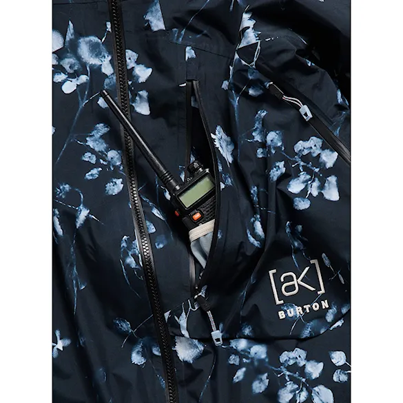 Bunda na snowboard Burton Wms Ak Gore-Tex Cyclic Jacket cyanotype floral 2027 - 9