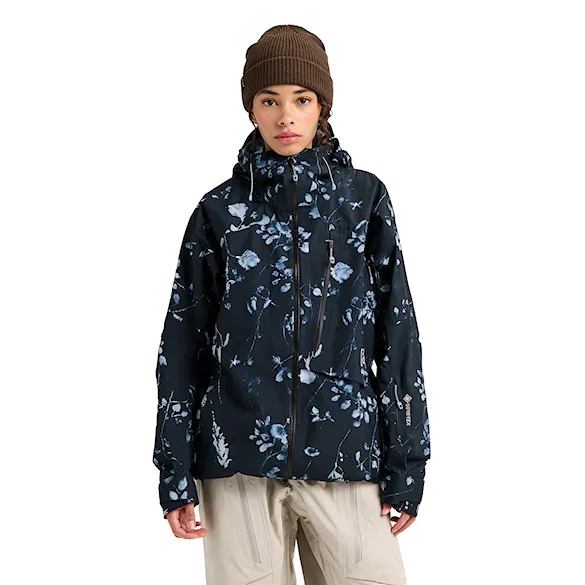 Bunda na snowboard Burton Wms Ak Gore-Tex Cyclic Jacket cyanotype floral 2027 - 1