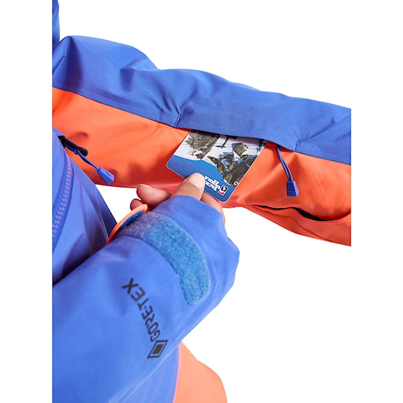 Bunda na snowboard Burton Wms Gore Pillowline Anorak amparo blue/tetra orange 2023 - 6