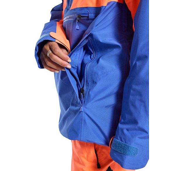 Bunda na snowboard Burton Wms Gore Pillowline Anorak amparo blue/tetra orange 2023 - 9