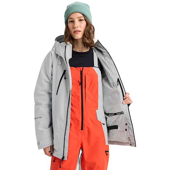 Kurtka snowboardowa Burton Wms GORE-TEX Reserve 2L Insulated Jacket grey cloud 2026 - 8