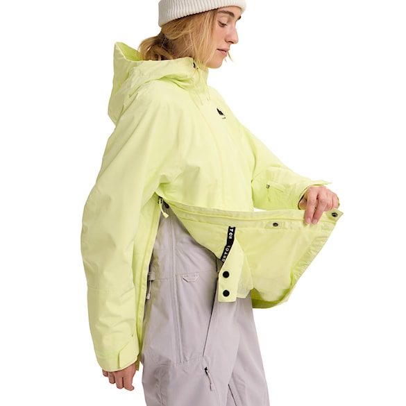Kurtka snowboardowa Burton Wms Reserve 2L Relaxed Anorak glow yellow green 2026 - 5