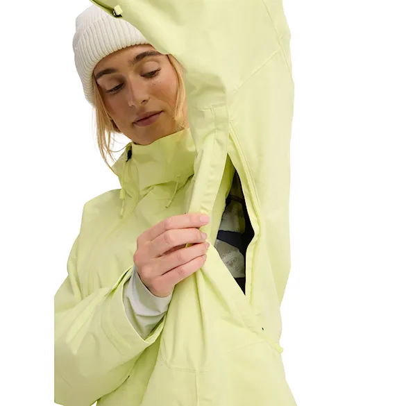 Kurtka snowboardowa Burton Wms Reserve 2L Relaxed Anorak glow yellow green 2026 - 6