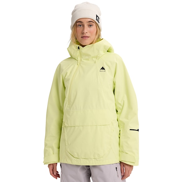 Kurtka snowboardowa Burton Wms Reserve 2L Relaxed Anorak glow yellow green 2026 - 1