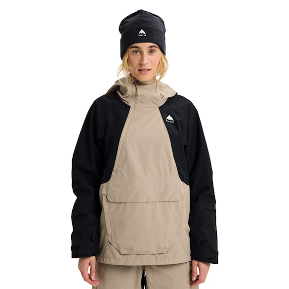 Bunda na snowboard Burton Wms Reserve 2L Relaxed Anorak summit taupe/true black 2026 - 1