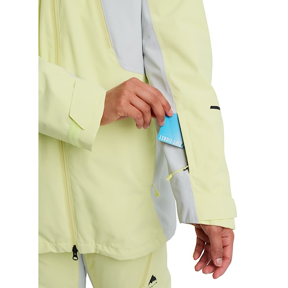Kurtka snowboardowa Burton Wms Reserve 3 In 1 Jacket glow yellow green/grey cl 2026 - 7