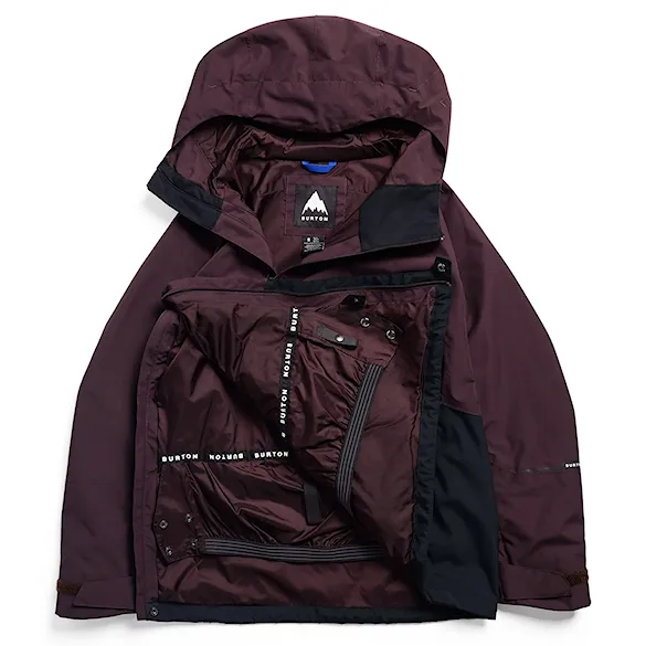 Kurtka snowboardowa Burton Wms Reserve Relax Anorak bear hug brown/true black 2027 - 6