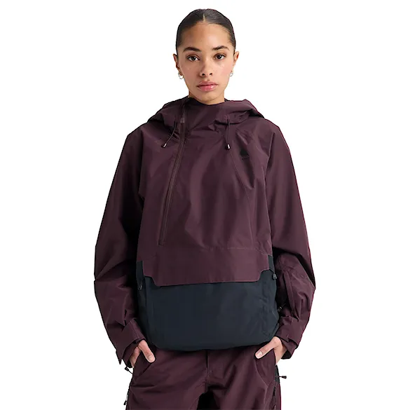 Kurtka snowboardowa Burton Wms Reserve Relax Anorak bear hug brown/true black 2027 - 1