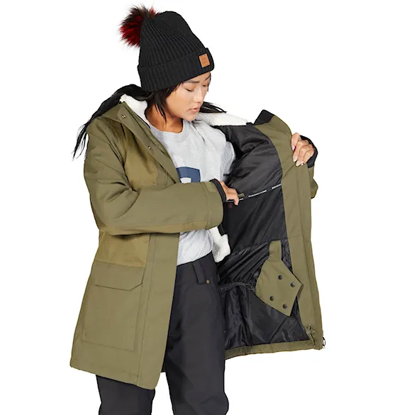 Snowboard Jacket DC Wms Panoramic Parka ivy green 2023 - 6