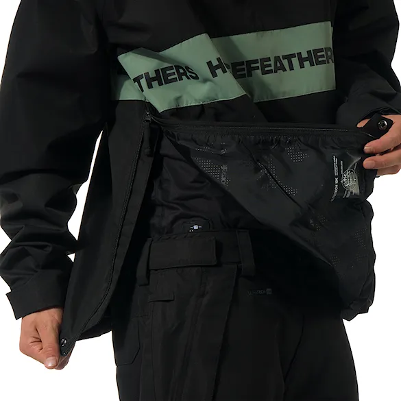 Bunda na snowboard Horsefeathers Gordie black/iceberg green 2026 - 11
